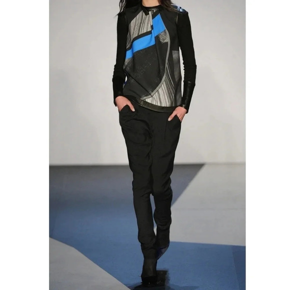 Helmut Lang Fracture Print Jersey Sweater Lightweight Long Sleeve Small - Picture 16 of 17